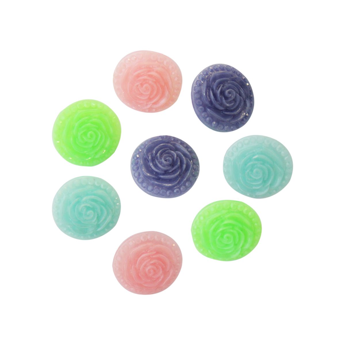 Пуговицы на ножке Magic Buttons Розочки, 28L (18мм), пластик, набор 4 цвета (микс 4), 8 шт, 7708632
Пуговицы на ножке Magic Buttons Розочки, 28L (18мм), пластик, набор 4 цвета (микс 4), 8 шт, 7708632