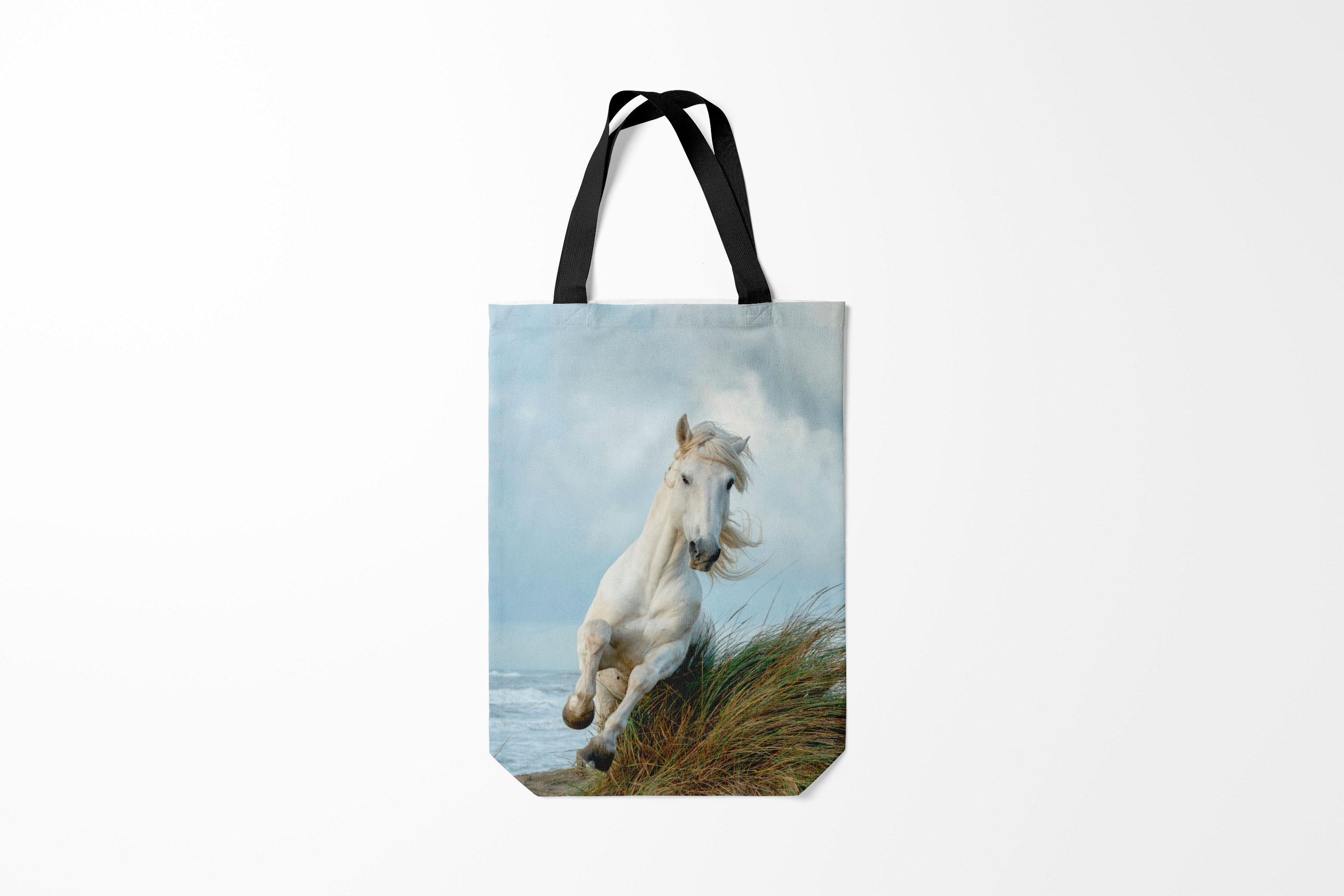фото Сумка шоппер женская burnettie лошади лошадь, разноцветный