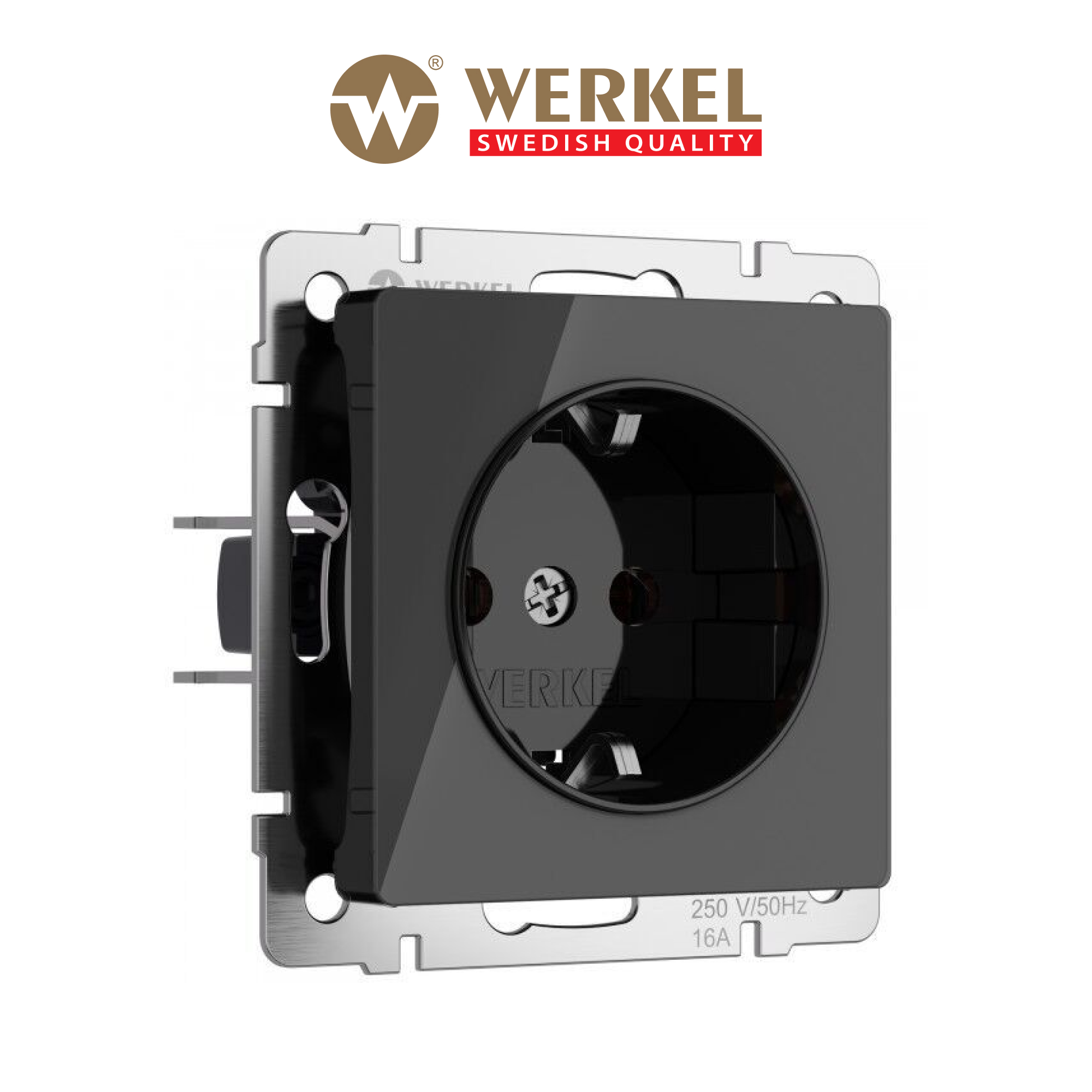 Встраиваемая розетка с заземлением Werkel W1171048 16А акрил черный, Розетка с заземлением
Встраиваемая розетка с заземлением Werkel W1171048 16А акрил черный, Розетка с заземлением