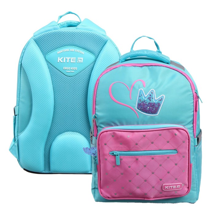 Рюкзак школьный Kite Education Charming Crown, 38 х 27 х 13 см, эргономичная спинка, бирюз
Рюкзак школьный Kite Education Charming Crown, 38 х 27 х 13 см, эргономичная спинка, бирюз