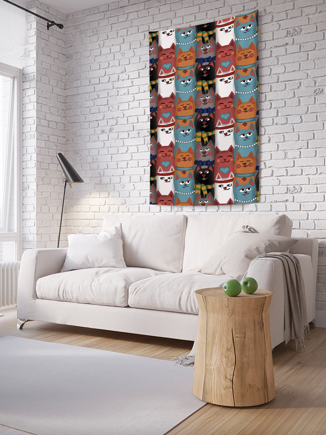 Вертикальное фотопанно на стену JoyArty Колоритные котики 150x200 см, Колоритные котики
Вертикальное фотопанно на стену JoyArty Колоритные котики 150x200 см, Колоритные котики