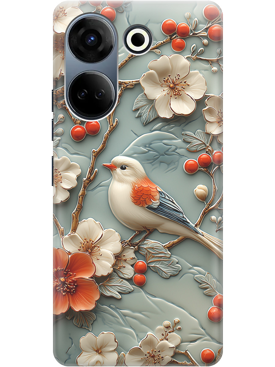 Силиконовый чехол на Tecno Camon 20 / 20 Pro с принтом "Птичка и рябина", Прозрачный;белый;красный, 772566023
Силиконовый чехол на Tecno Camon 20 / 20 Pro с принтом "Птичка и рябина", Прозрачный;белый;красный, 772566023
