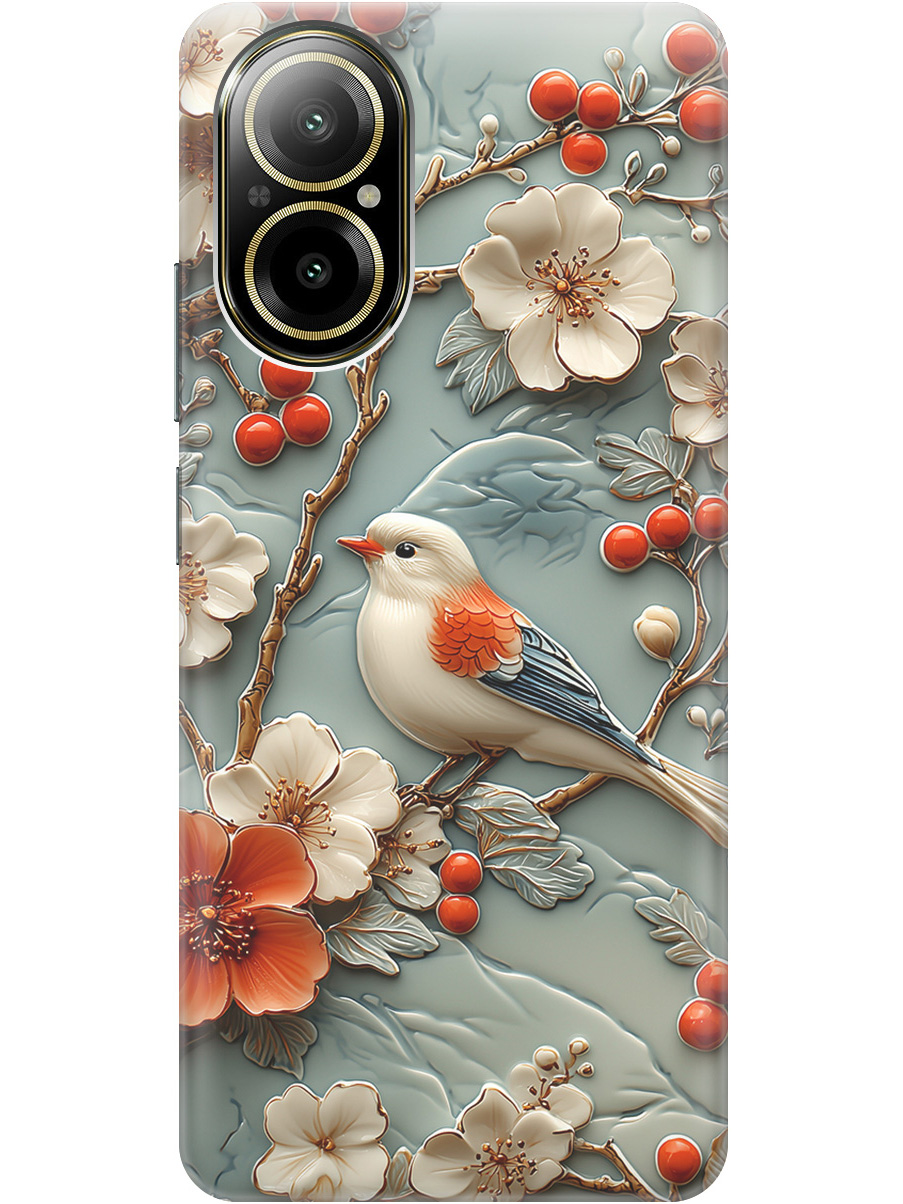 Силиконовый чехол на Realme C67 с принтом "Птичка и рябина", Прозрачный;белый;красный, 780484623
Силиконовый чехол на Realme C67 с принтом "Птичка и рябина", Прозрачный;белый;красный, 780484623