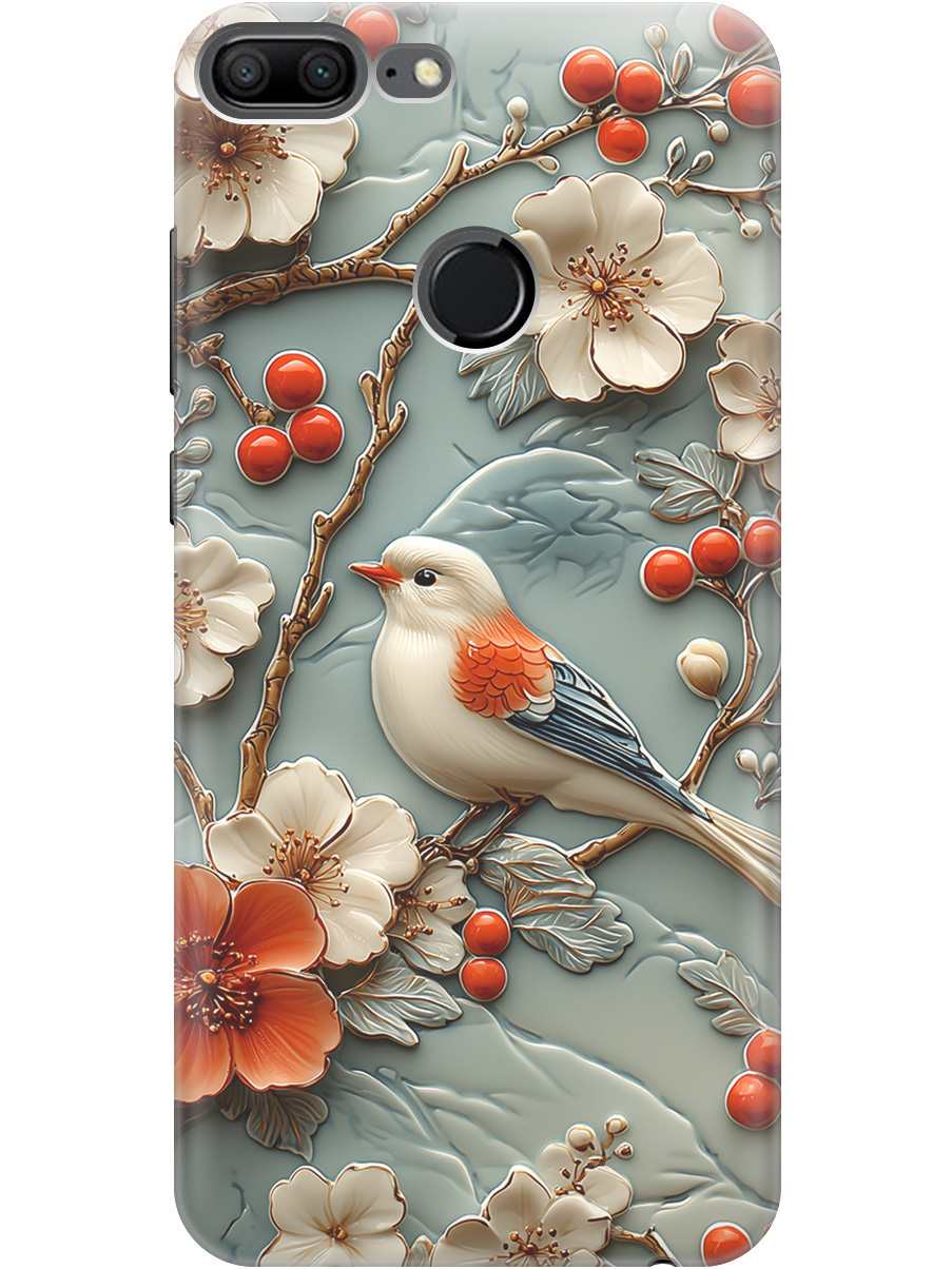Силиконовый чехол на Honor 9 Lite с принтом "Птичка и рябина", Прозрачный;белый;красный, 717568423
Силиконовый чехол на Honor 9 Lite с принтом "Птичка и рябина", Прозрачный;белый;красный, 717568423