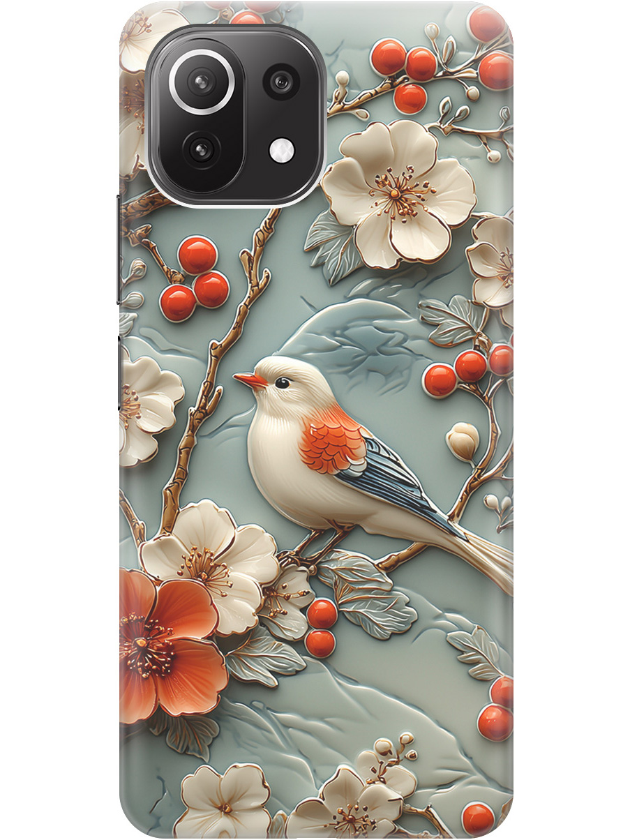 Силиконовый чехол на Xiaomi Mi 11 Lite / 11 Lite 5G с принтом "Птичка и рябина", Прозрачный;белый;красный, 725173323
Силиконовый чехол на Xiaomi Mi 11 Lite / 11 Lite 5G с принтом "Птичка и рябина", Прозрачный;белый;красный, 725173323