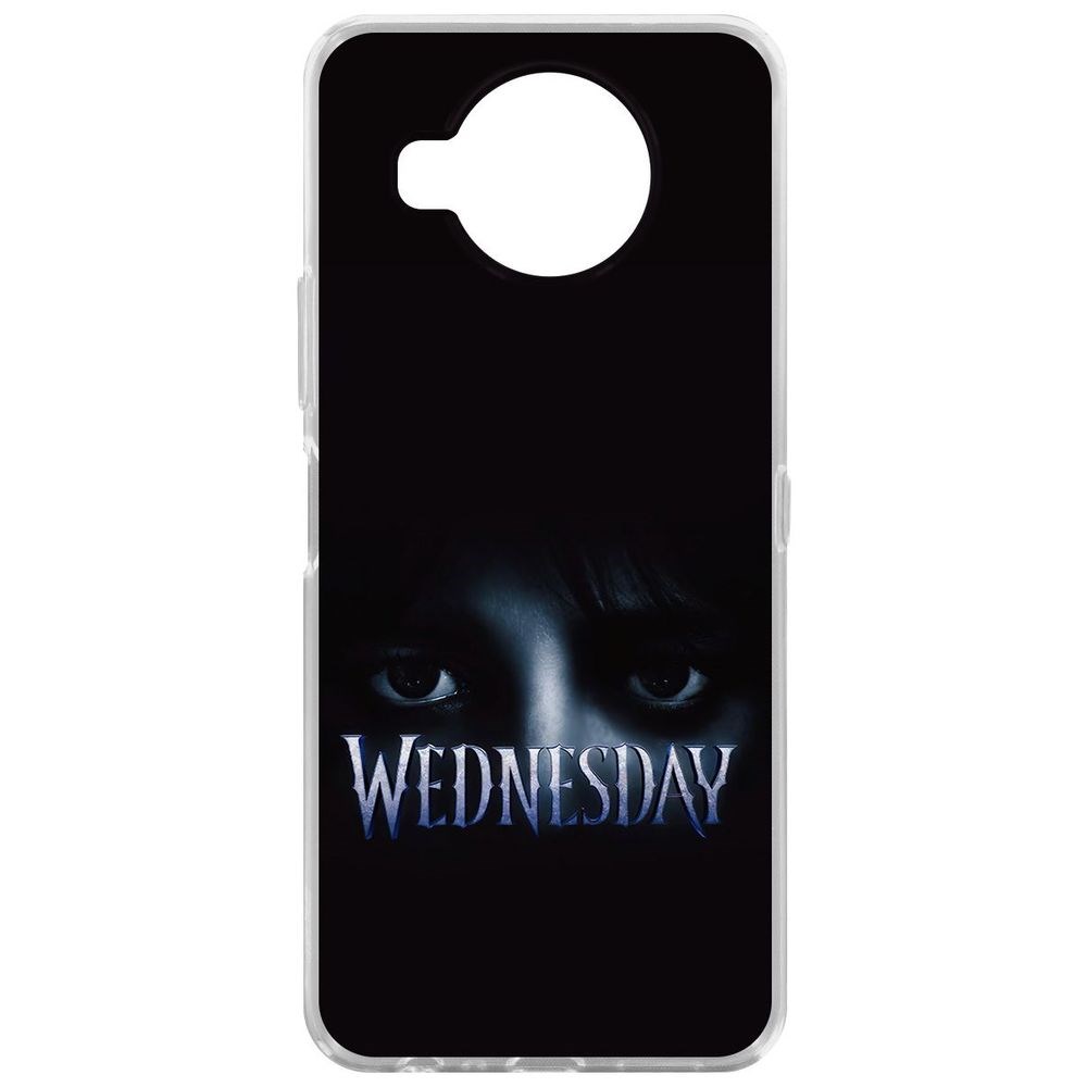 Чехол-накладка Krutoff Clear Case Уэнсдей Аддамс - Логотип для Nokia 8.3 5G, Прозрачный 
Чехол-накладка Krutoff Clear Case Уэнсдей Аддамс - Логотип для Nokia 8.3 5G, Прозрачный