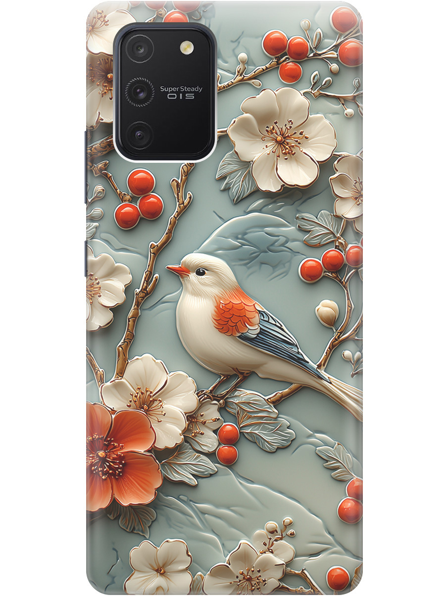 Силиконовый чехол на Samsung Galaxy S10 Lite с принтом "Птичка и рябина", Прозрачный;белый;красный, 722694723
Силиконовый чехол на Samsung Galaxy S10 Lite с принтом "Птичка и рябина", Прозрачный;белый;красный, 722694723