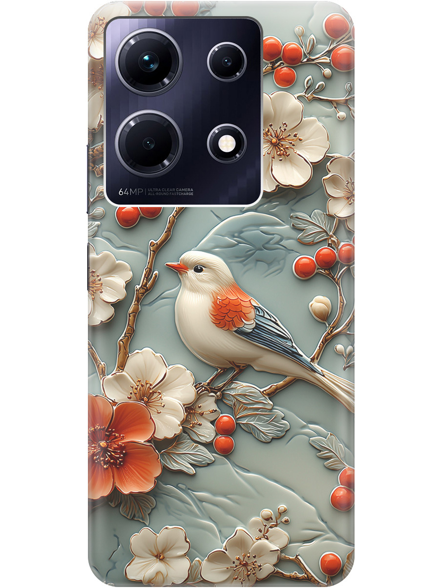 Силиконовый чехол на Infinix Note 30 с принтом "Птичка и рябина", Прозрачный;белый;красный, 773943723
Силиконовый чехол на Infinix Note 30 с принтом "Птичка и рябина", Прозрачный;белый;красный, 773943723