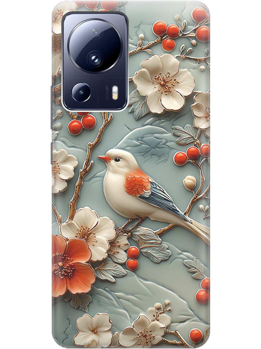 Силиконовый чехол на Xiaomi 13 Lite с принтом "Птичка и рябина", Прозрачный;белый;красный, 768741223
Силиконовый чехол на Xiaomi 13 Lite с принтом "Птичка и рябина", Прозрачный;белый;красный, 768741223