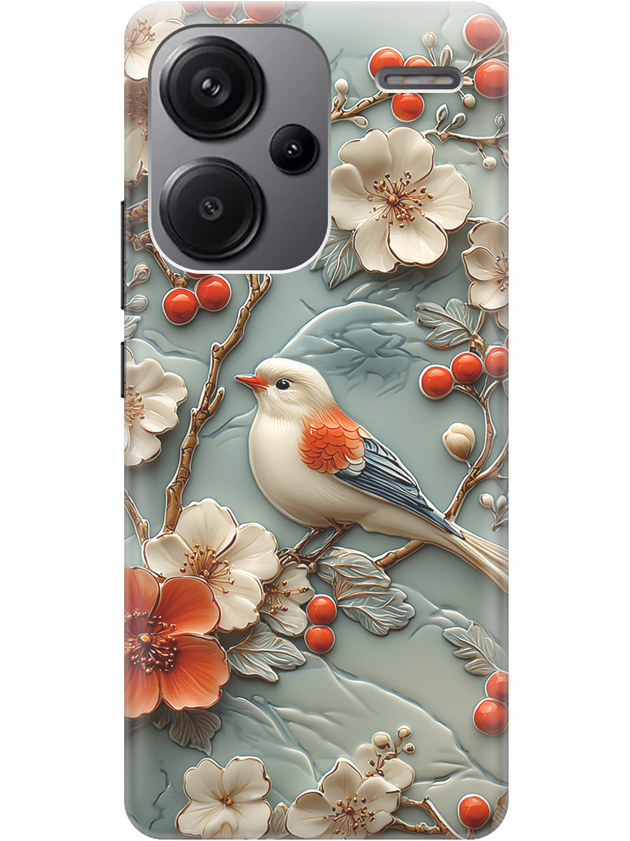 Силиконовый чехол на Xiaomi Redmi Note 13 Pro + с принтом "Птичка и рябина", Прозрачный;белый;красный, 776589223
Силиконовый чехол на Xiaomi Redmi Note 13 Pro + с принтом "Птичка и рябина", Прозрачный;белый;красный, 776589223