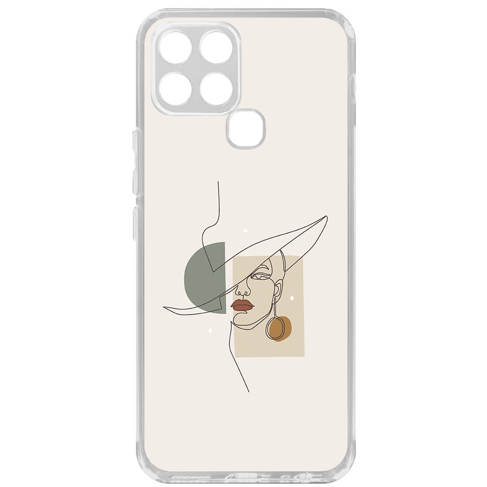 фото Чехол-накладка krutoff clear case стиль для infinix smart 6
