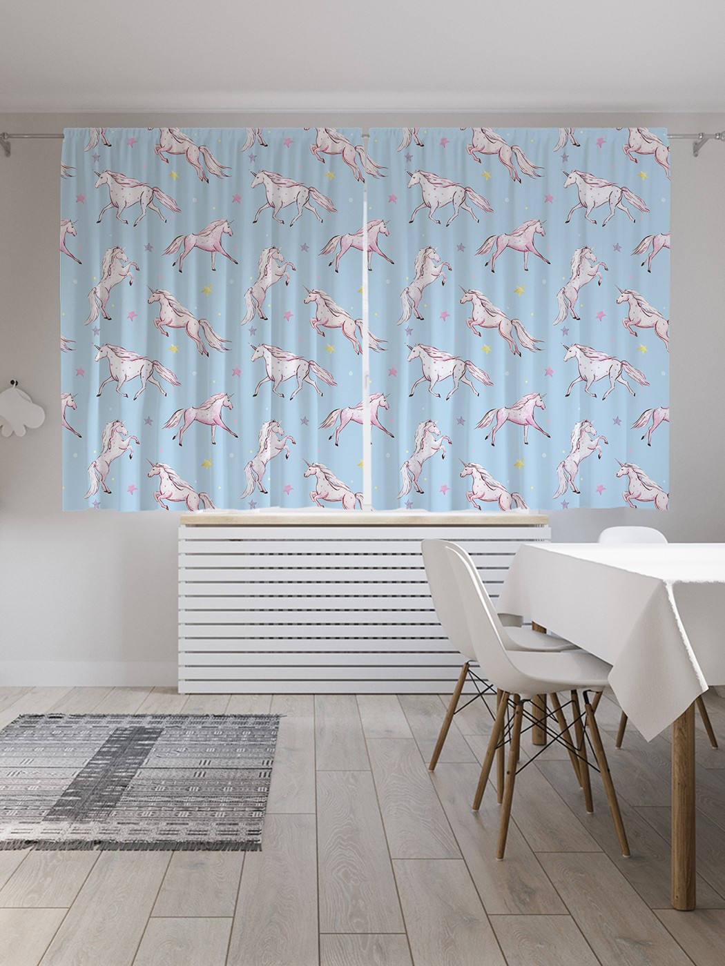 Классические шторы JoyArty "Единорог среди звезд", Oxford DeLux, 2 полотна 145x180 см, Единорог среди звезд 
Классические шторы JoyArty "Единорог среди звезд", Oxford DeLux, 2 полотна 145x180 см, Единорог среди звезд