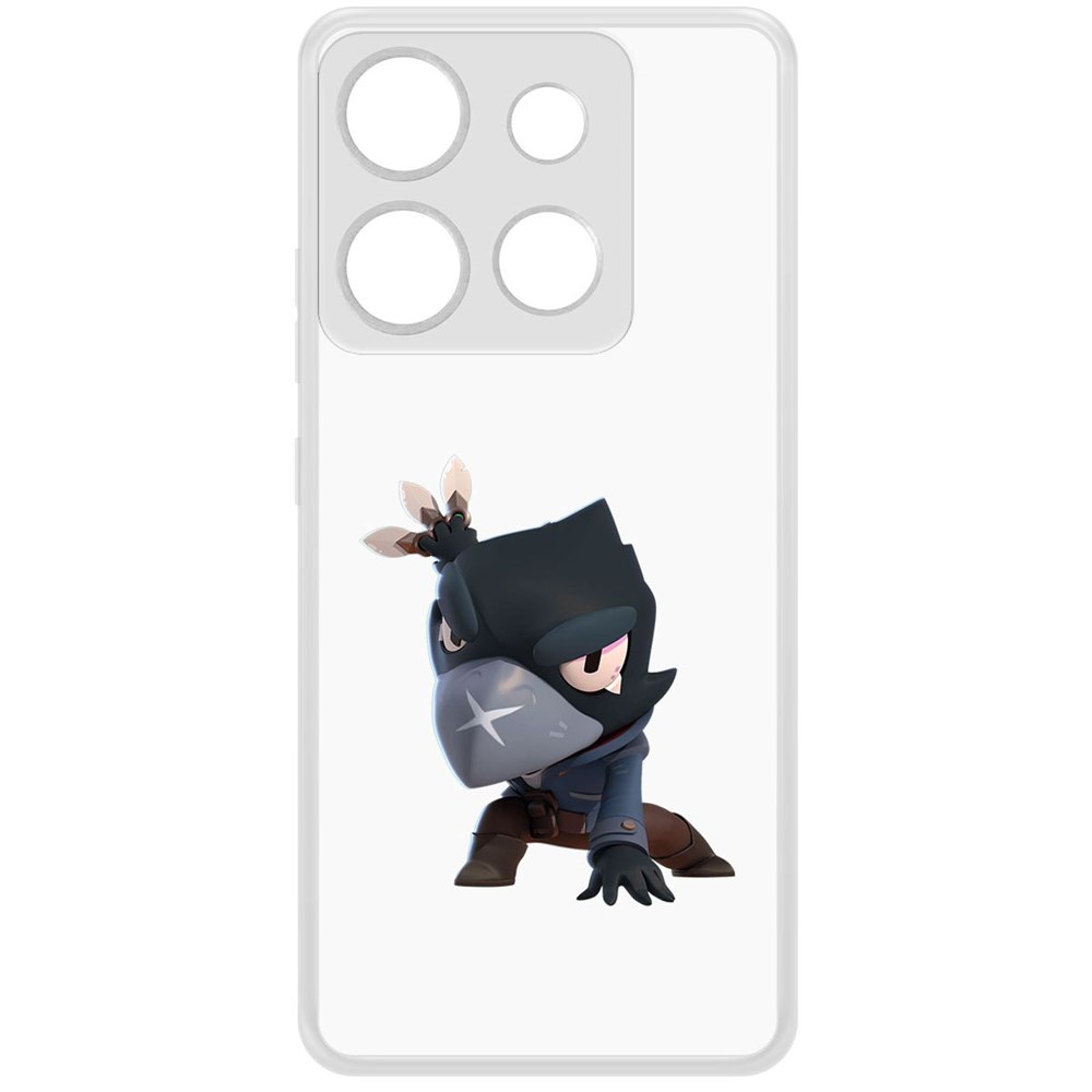 Чехол-накладка Krutoff Clear Case Brawl Stars-Ворон для Infinix Smart 7 HD, Прозрачный 
Чехол-накладка Krutoff Clear Case Brawl Stars-Ворон для Infinix Smart 7 HD, Прозрачный