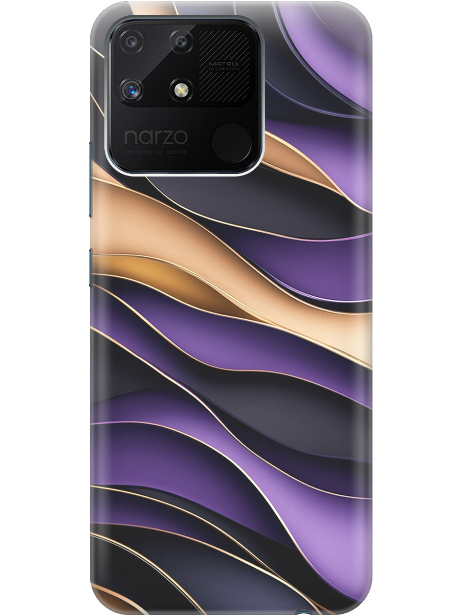 Силиконовый чехол на Realme narzo 50A с принтом "Сиреневые волны", Прозрачный;фиолетовый;черный, 740189931
Силиконовый чехол на Realme narzo 50A с принтом "Сиреневые волны", Прозрачный;фиолетовый;черный, 740189931