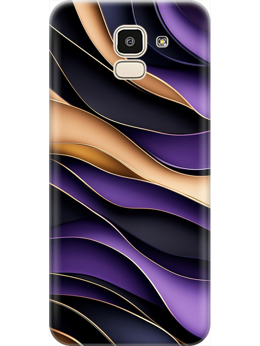 Силиконовый чехол на Samsung Galaxy J6 (2018) с принтом "Сиреневые волны", Прозрачный;фиолетовый;черный, 718359031 
Силиконовый чехол на Samsung Galaxy J6 (2018) с принтом "Сиреневые волны", Прозрачный;фиолетовый;черный, 718359031