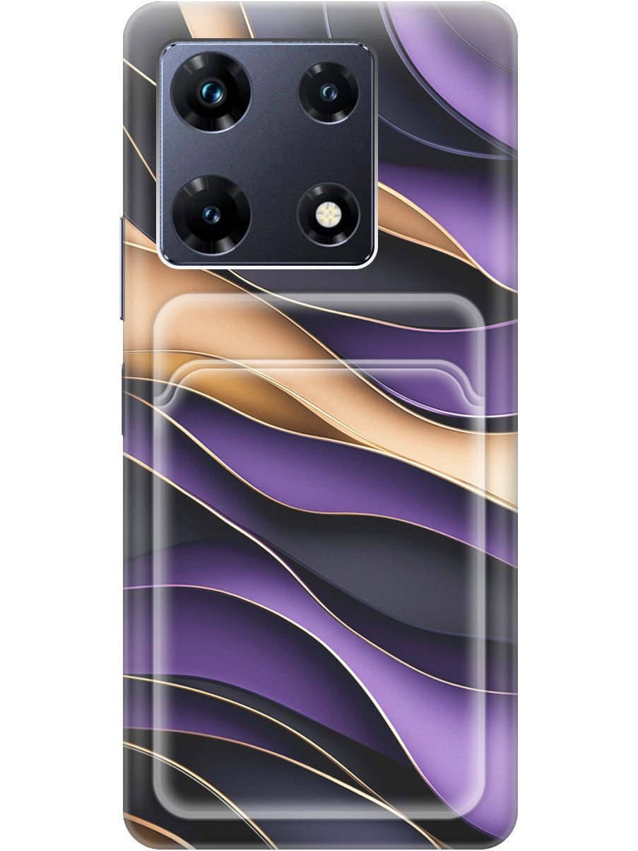 Силиконовый чехол на Infinix Note 30 Pro с принтом "Сиреневые волны" с карманом для карты, Прозрачный;фиолетовый;черный, 773942831
Силиконовый чехол на Infinix Note 30 Pro с принтом "Сиреневые волны" с карманом для карты, Прозрачный;фиолетовый;черный, 773942831