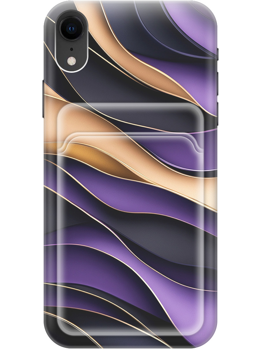 Силиконовый чехол на Apple iPhone XR с принтом "Сиреневые волны" с карманом для карты, Прозрачный;фиолетовый;черный, 719086331
Силиконовый чехол на Apple iPhone XR с принтом "Сиреневые волны" с карманом для карты, Прозрачный;фиолетовый;черный, 719086331