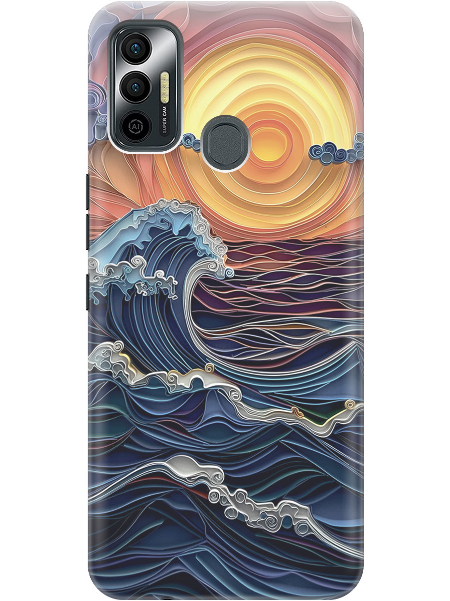 Силиконовый чехол на Tecno Spark 7 с принтом "Волны на закате", Прозрачный;оранжевый;синий, 741736110
Силиконовый чехол на Tecno Spark 7 с принтом "Волны на закате", Прозрачный;оранжевый;синий, 741736110