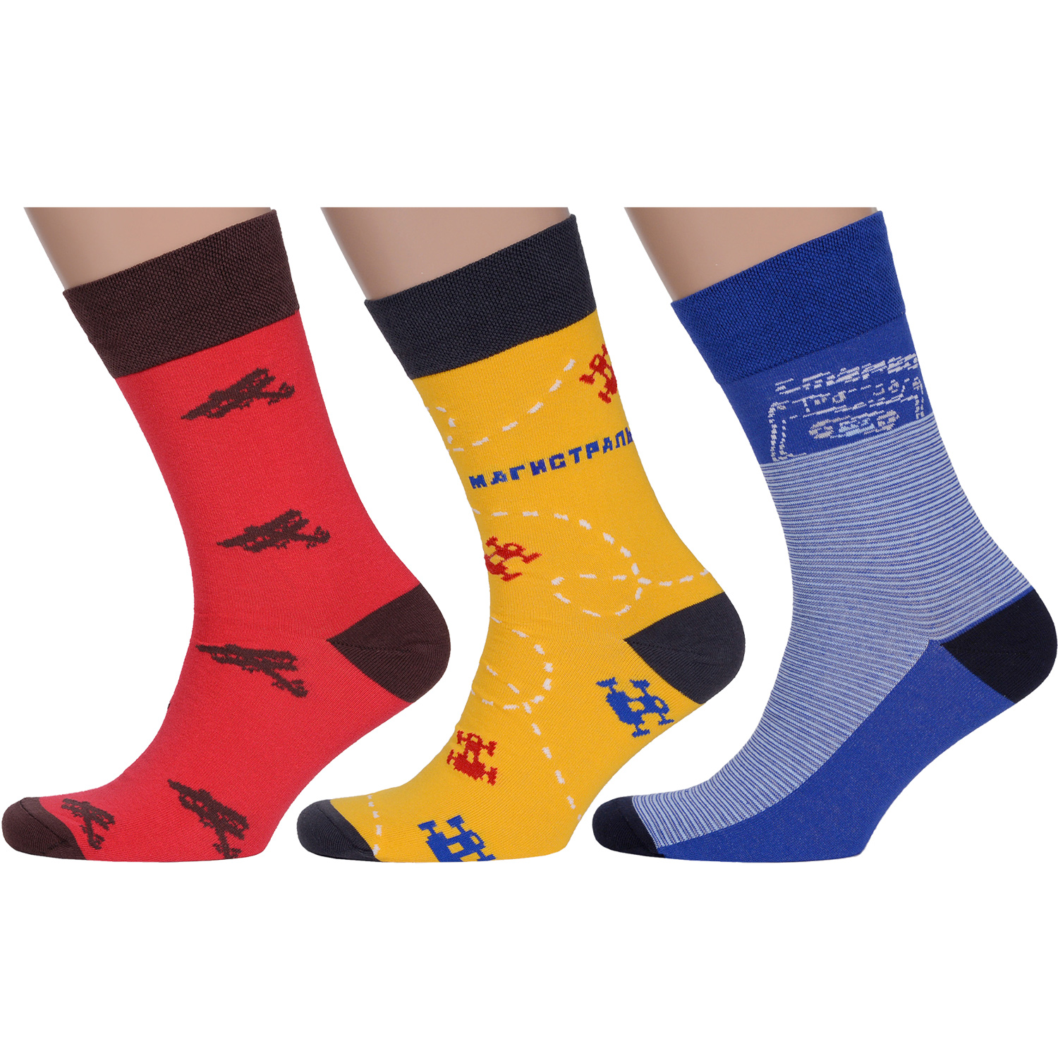 Комплект носков мужских MoscowSocksClub msk3-М22 желтых; красных; синих; коричневых 25, Желтый;красный;синий;коричневый, msk3-М22
Комплект носков мужских MoscowSocksClub msk3-М22 желтых; красных; синих; коричневых 25, Желтый;красный;синий;коричневый, msk3-М22