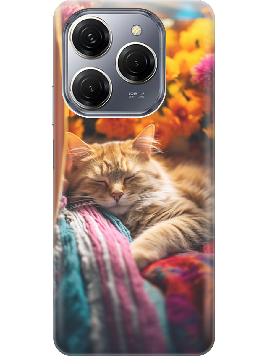 Силиконовый чехол на Tecno Spark 20 Pro с рисунком "Спящий на пледе котик", Белый;желтый, 20011920
Силиконовый чехол на Tecno Spark 20 Pro с рисунком "Спящий на пледе котик", Белый;желтый, 20011920