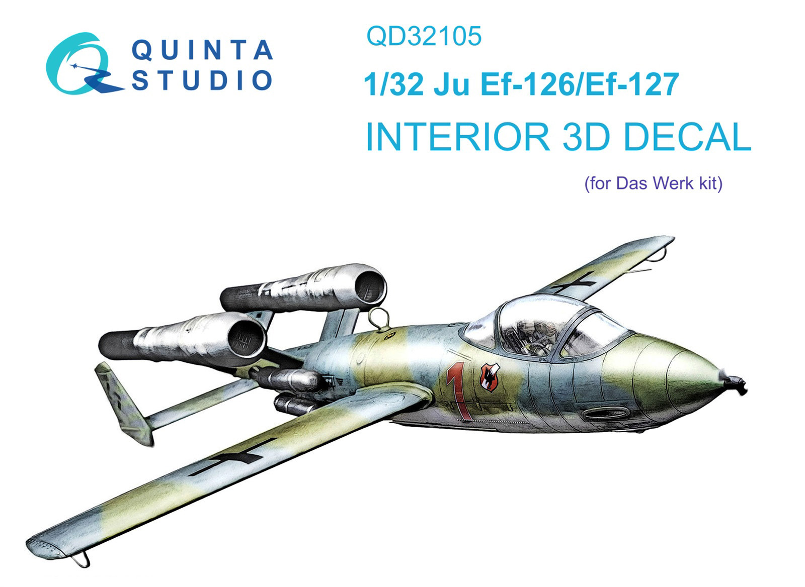 3D Декаль интерьера Quinta Studio 1/32 кабины Ju EF 126/EF 127(Das Werk)QD32105, Цветной
3D Декаль интерьера Quinta Studio 1/32 кабины Ju EF 126/EF 127(Das Werk)QD32105, Цветной