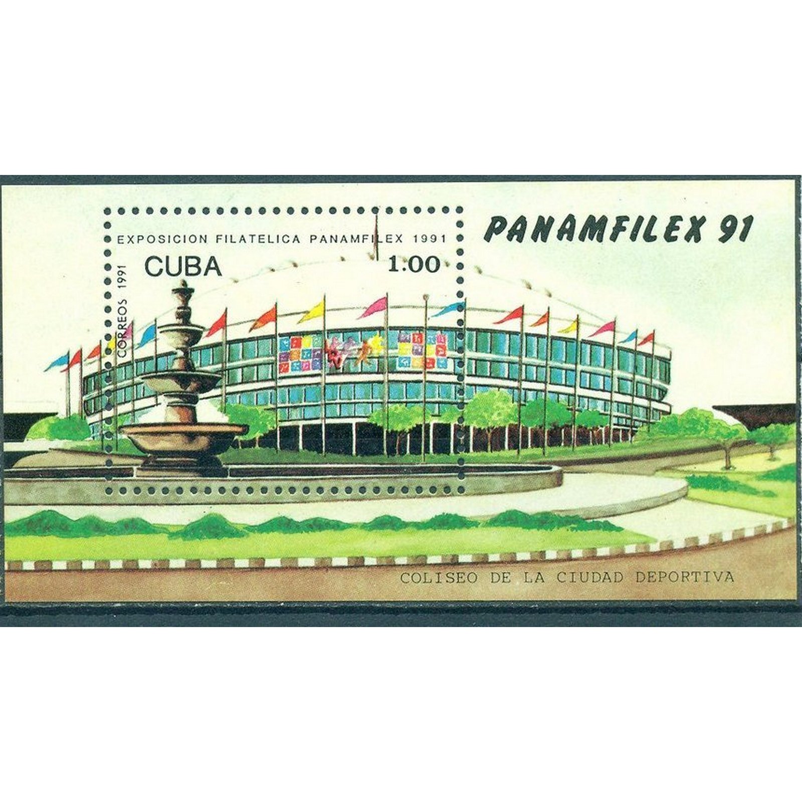 Почтовые марки Куба Панамериканская выставка марок "PANAMFILEX 1991" Архитектура, Спорт
Почтовые марки Куба Панамериканская выставка марок "PANAMFILEX 1991" Архитектура, Спорт
