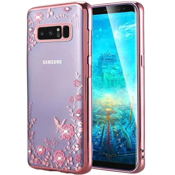 фото Чехол epik для samsung galaxy note 8 rose gold/flowers