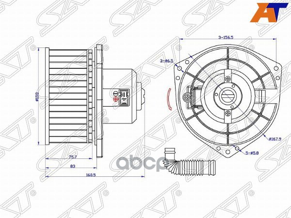 SAT ST-27220-72B00 Мотор отопителя салона NISSAN MARCH K11 97-02/CUBE Z10 98-02 RHD 1шт
SAT ST-27220-72B00 Мотор отопителя салона NISSAN MARCH K11 97-02/CUBE Z10 98-02 RHD 1шт