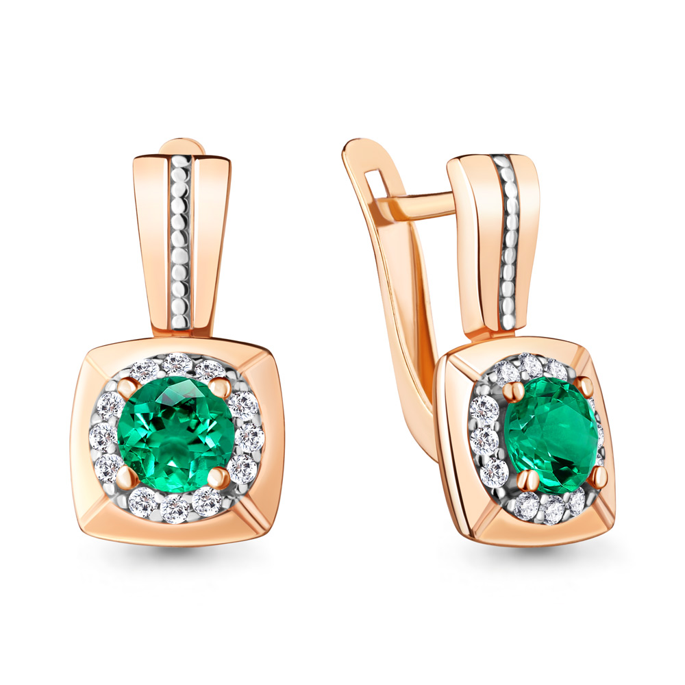Серьги из серебра с изумрудом искусственным/фианитом Aquamarine 48357АГ_925_з, 48357АГ_925_з
Серьги из серебра с изумрудом искусственным/фианитом Aquamarine 48357АГ_925_з, 48357АГ_925_з