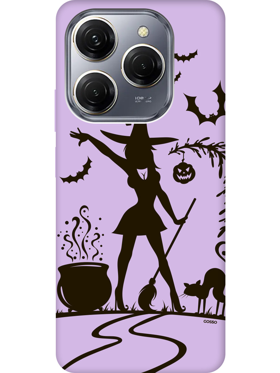 Силиконовый чехол на Tecno Spark 20 Pro с рисунком "Witch and Boiler" Soft Touch сиреневый, Фиолетовый;красный;черный, 20011925
Силиконовый чехол на Tecno Spark 20 Pro с рисунком "Witch and Boiler" Soft Touch сиреневый, Фиолетовый;красный;черный, 20011925