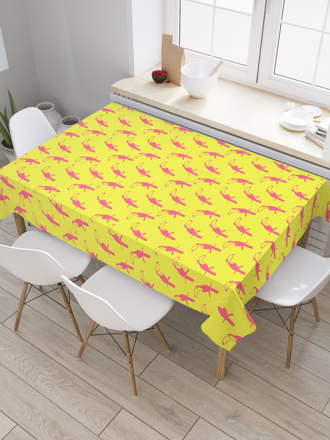 Скатерть прямоугольная JoyArty "Векторный тукан" из сатена, 180x145 см, Желтый, Векторный тукан
Скатерть прямоугольная JoyArty "Векторный тукан" из сатена, 180x145 см, Желтый, Векторный тукан