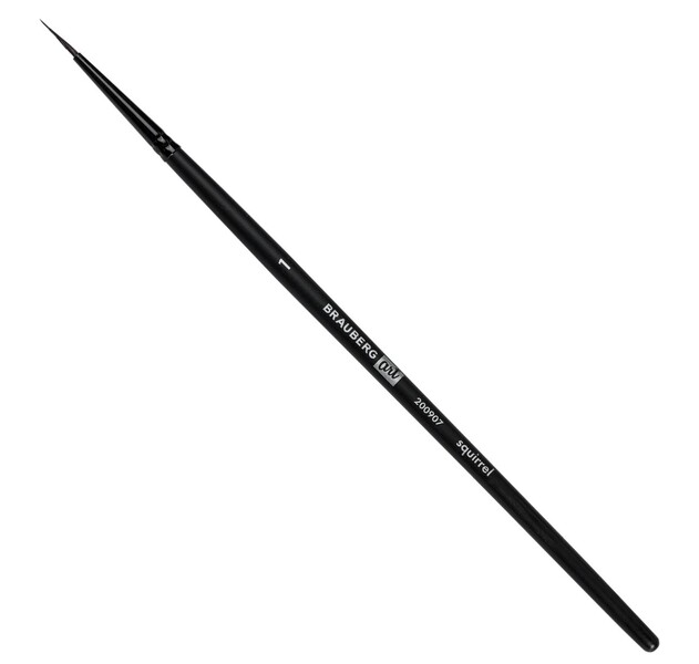 Кисть художественная BRAUBERG ART CLASSIC, белка, круглая, № 1, короткая ручка, 5 шт, Черный, 200907.319533
Кисть художественная BRAUBERG ART CLASSIC, белка, круглая, № 1, короткая ручка, 5 шт, Черный, 200907.319533