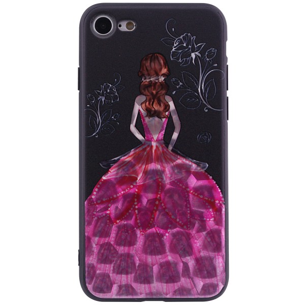 фото Tpu чехол yct brilliant для apple iphone 7 / 8 (4.7") (красное платье) epik