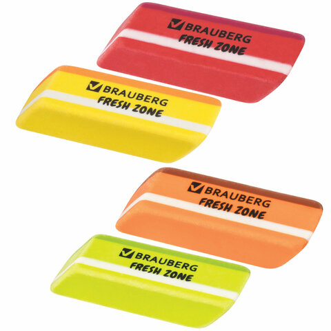 Ластик Brauberg Fresh Zone, 60х18х12 мм, цвет ассорти, прямоугольный, 228717, 36 шт, Разноцветный
Ластик Brauberg Fresh Zone, 60х18х12 мм, цвет ассорти, прямоугольный, 228717, 36 шт, Разноцветный