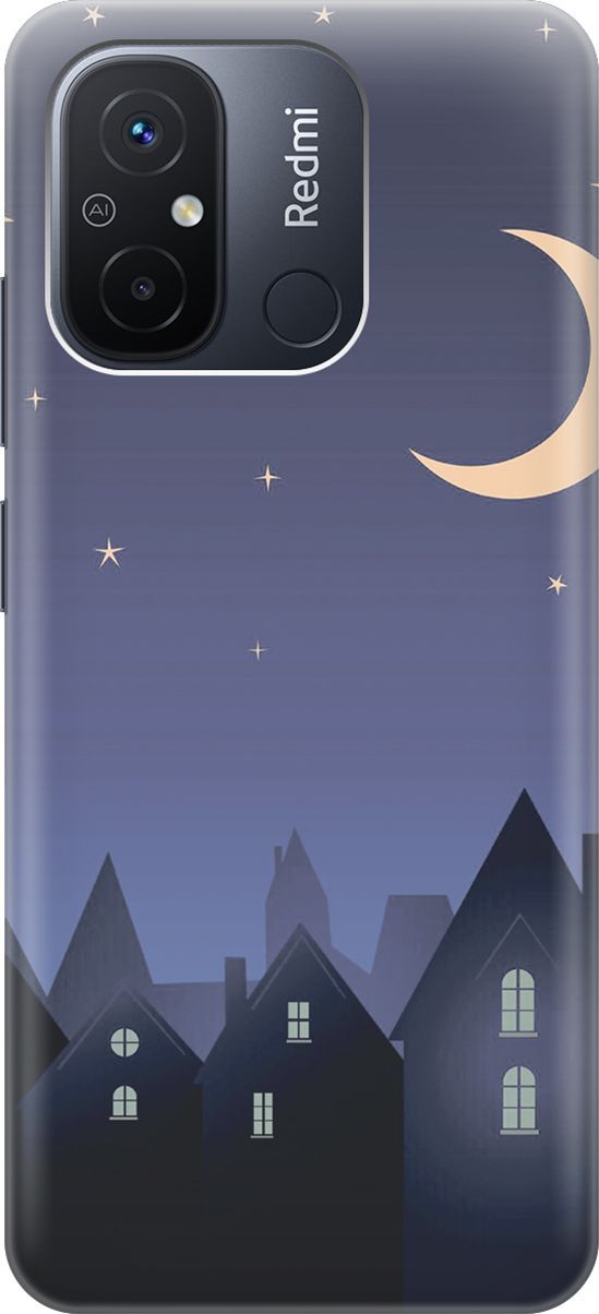 Силиконовый чехол на Xiaomi Redmi 12C с принтом "Месяц над городом", Синий;черный, 158930
Силиконовый чехол на Xiaomi Redmi 12C с принтом "Месяц над городом", Синий;черный, 158930