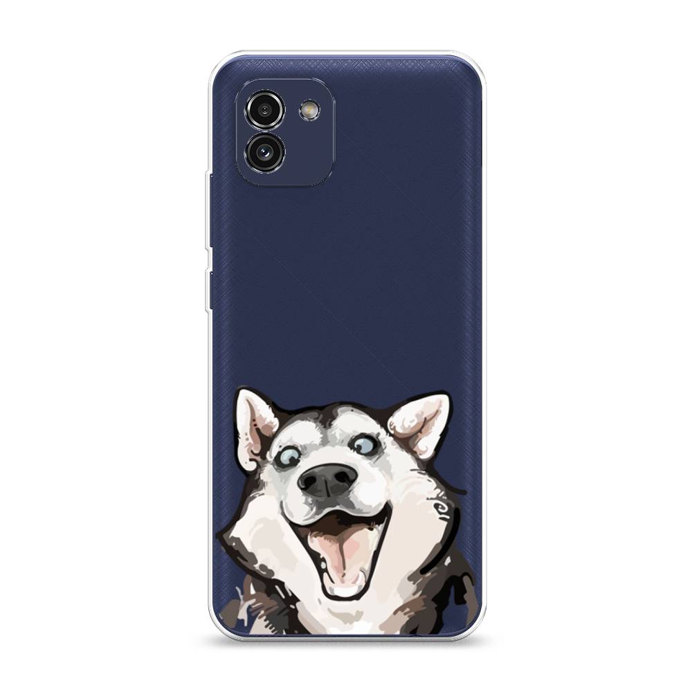 Чехол Awog на Samsung Galaxy A03 / Самсунг A03 "Радостный хаски", Белый;голубой;черный, 2104950-1
Чехол Awog на Samsung Galaxy A03 / Самсунг A03 "Радостный хаски", Белый;голубой;черный, 2104950-1