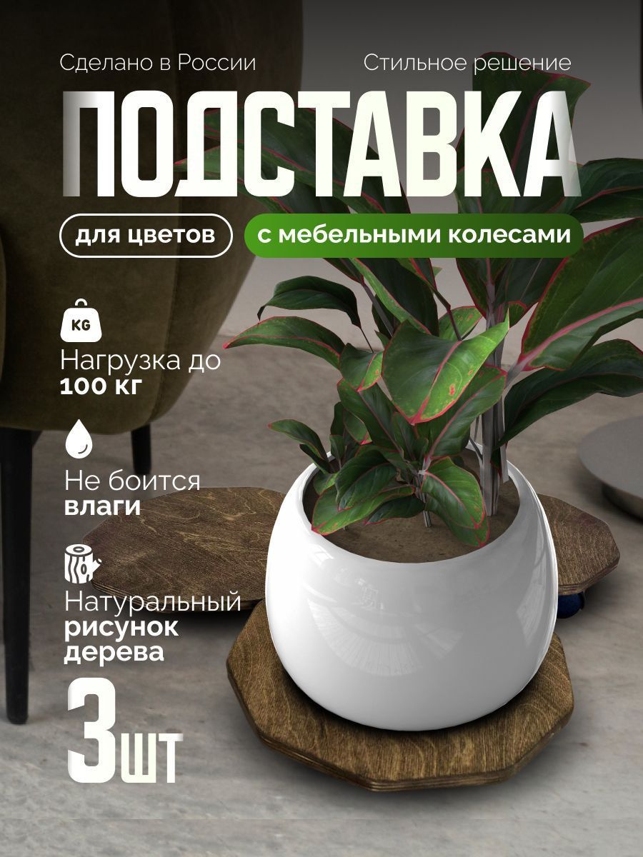 Подставка для цветов НАДАЧУ96 напольная на колесиках, набор 3 шт 6х28х28 см, коричневый
Подставка для цветов НАДАЧУ96 напольная на колесиках, набор 3 шт 6х28х28 см, коричневый