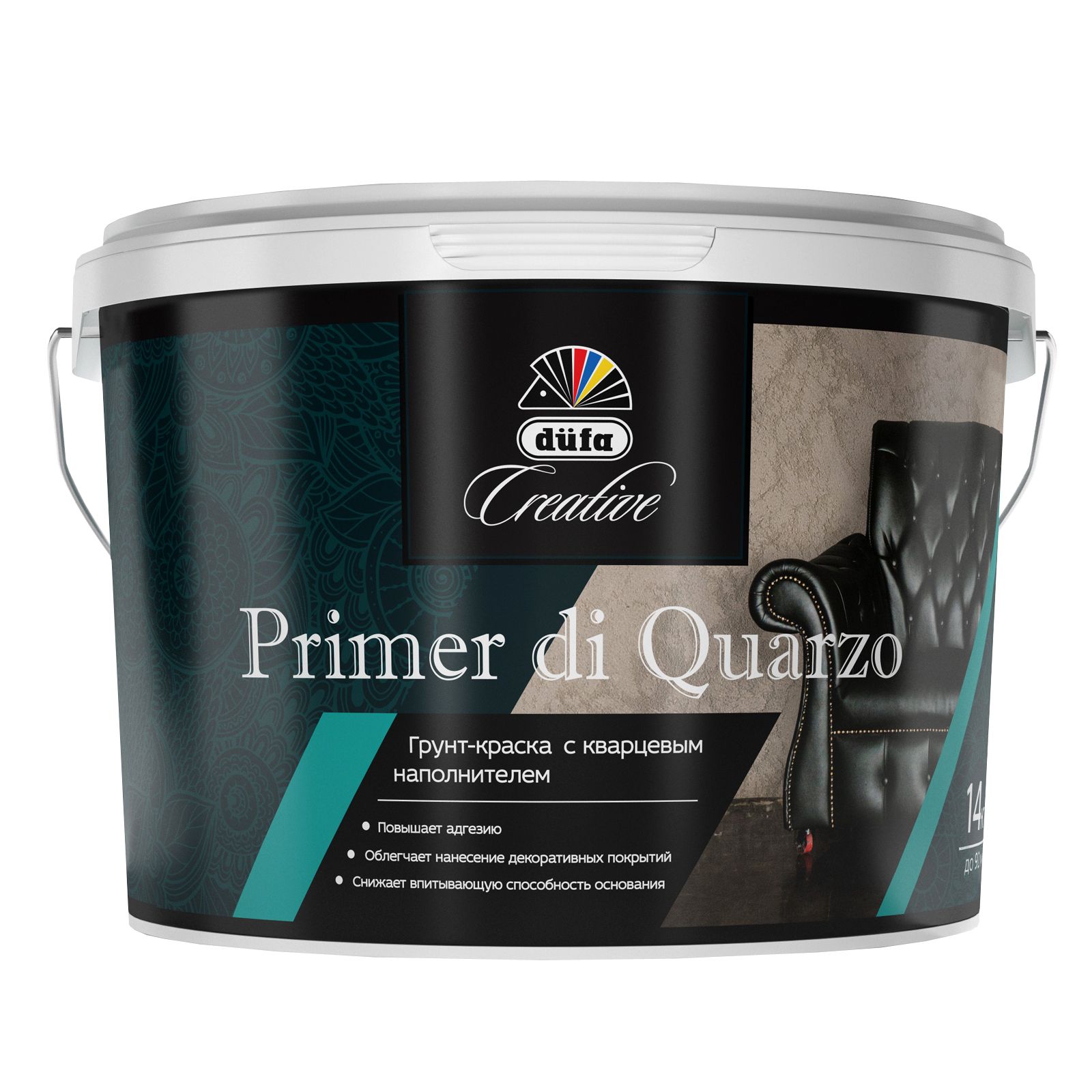 Грунт под покрытие декоративное кварцевый Dufa Creative Primer Di Quarzo матовый 14 кг., Creative Primer Di Quarzo
Грунт под покрытие декоративное кварцевый Dufa Creative Primer Di Quarzo матовый 14 кг., Creative Primer Di Quarzo