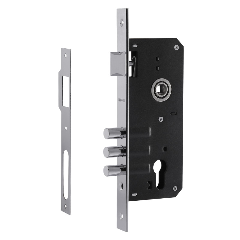 фото Замок врезной нора-м кзвр-101 универсальный, 85 мм, хром