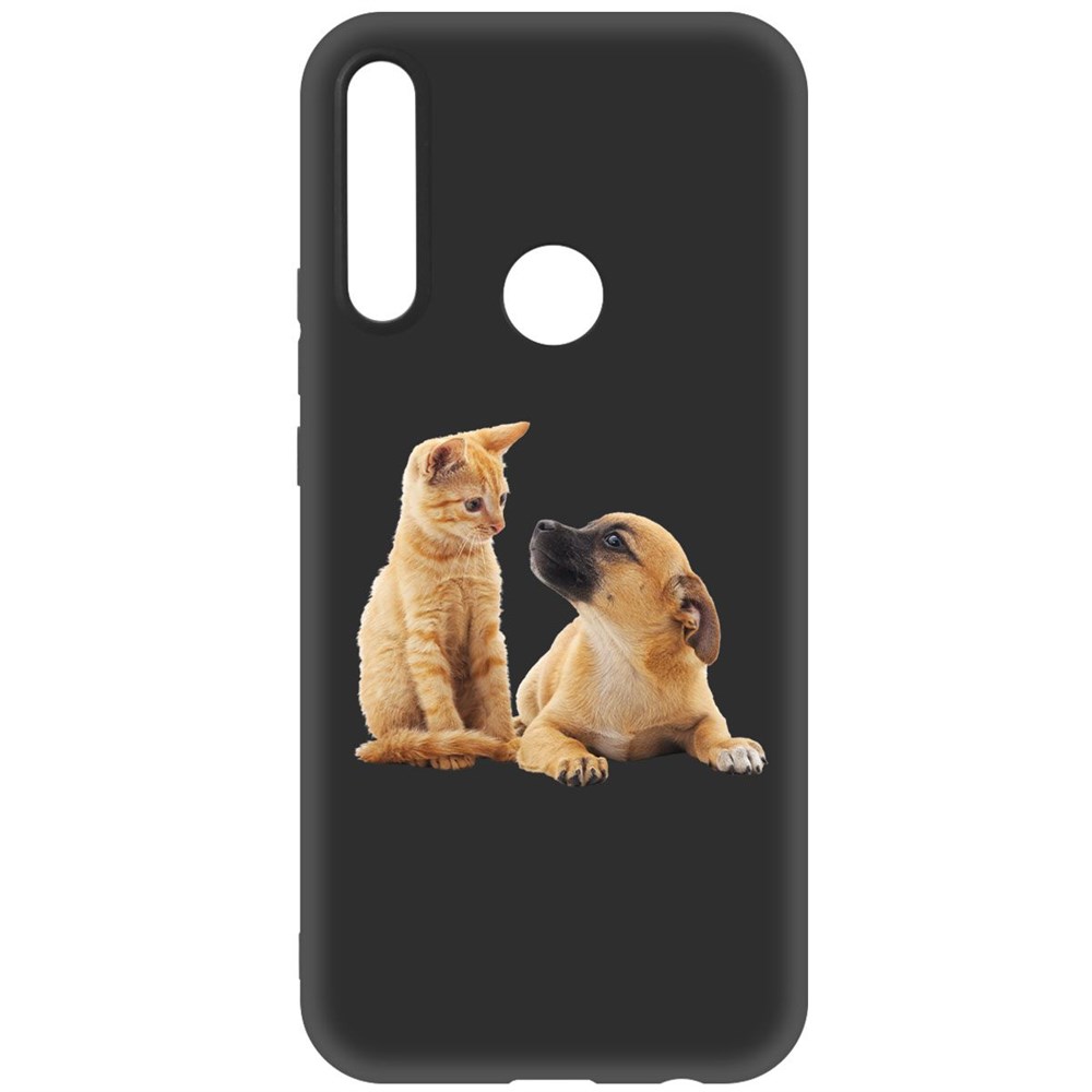 фото Чехол-накладка krutoff soft case лучшие друзья для huawei p smart z черный