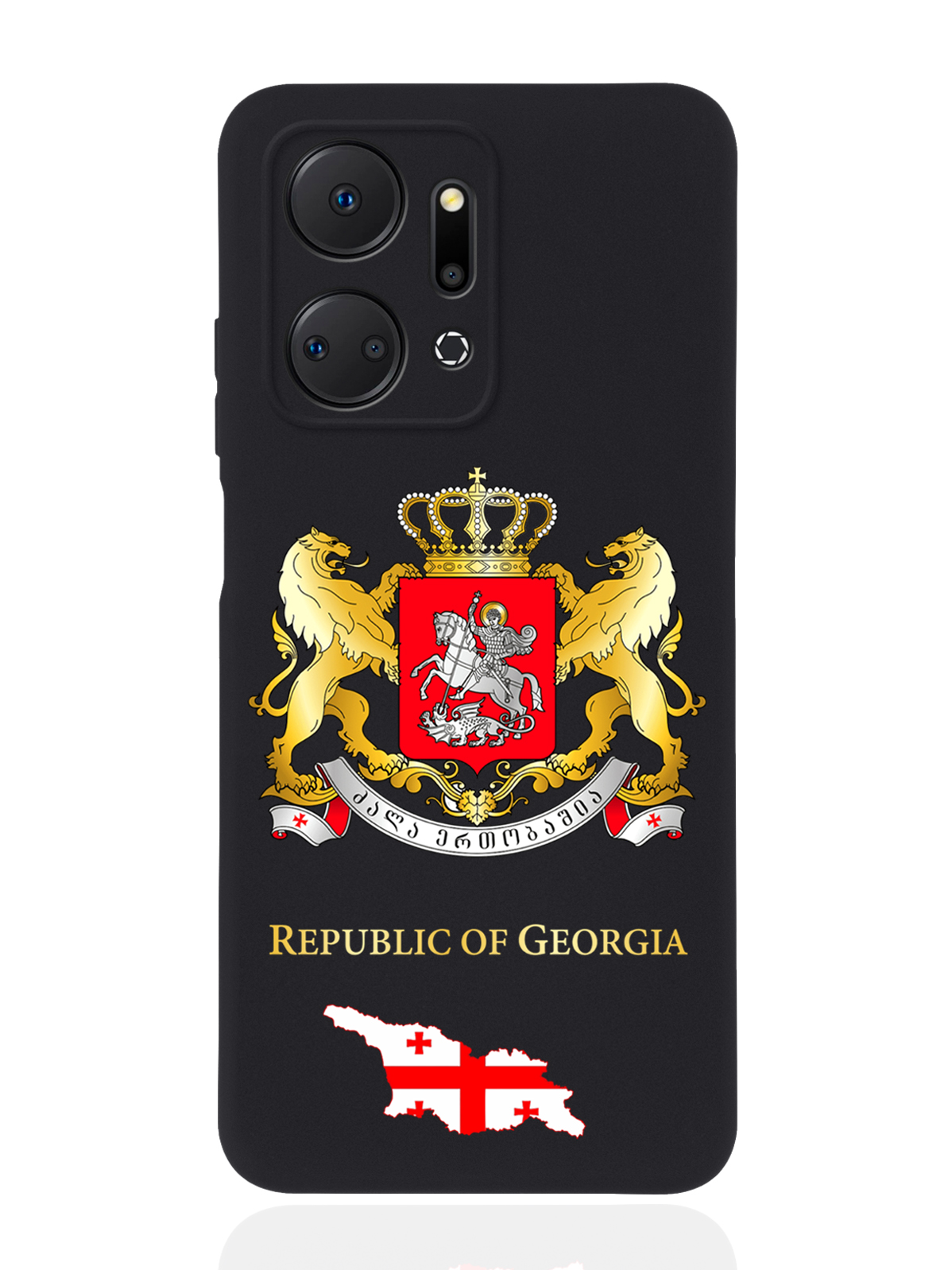 Чехол SignumCase для Honor X7a Герб Грузии черный, Разноцветный 
Чехол SignumCase для Honor X7a Герб Грузии черный, Разноцветный