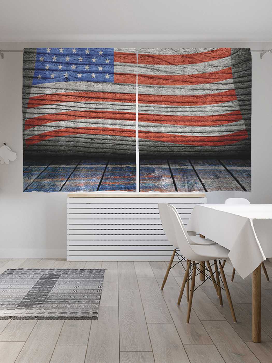 Классические шторы JoyArty "Флаг США на половице", Oxford DeLux, 2 полотна 145x180 см, Флаг США на половице
Классические шторы JoyArty "Флаг США на половице", Oxford DeLux, 2 полотна 145x180 см, Флаг США на половице