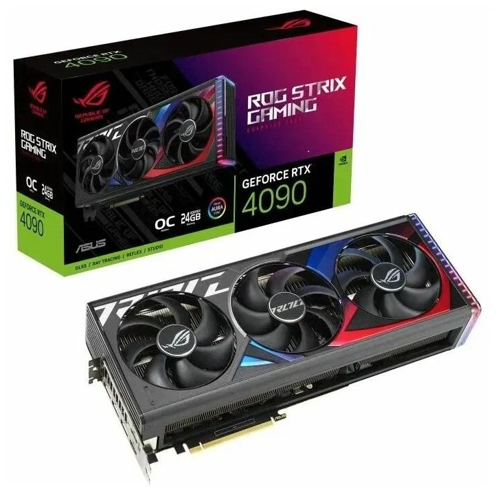 Видеокарта Asus ROG-STRIX-RTX4090-24G-Gaming -RTX4090 HDMI*2,DP*3,24G,D6X 90YV0ID1-M0NA00
Видеокарта Asus ROG-STRIX-RTX4090-24G-Gaming -RTX4090 HDMI*2,DP*3,24G,D6X 90YV0ID1-M0NA00