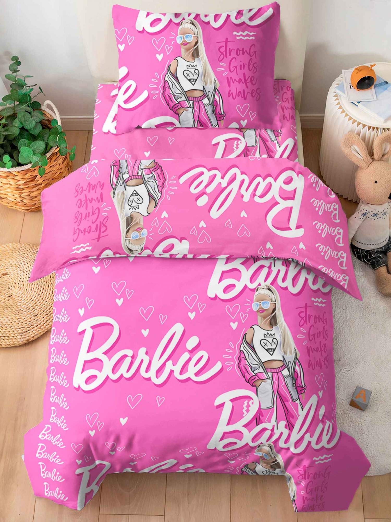 Детское постельное белье 1.5-спальное Павлинка «Barbie», бязь, 100% хлопок, нежно-розовый, Детское постельное белье 1.5-спальное
Детское постельное белье 1.5-спальное Павлинка «Barbie», бязь, 100% хлопок, нежно-розовый, Детское постельное белье 1.5-спальное