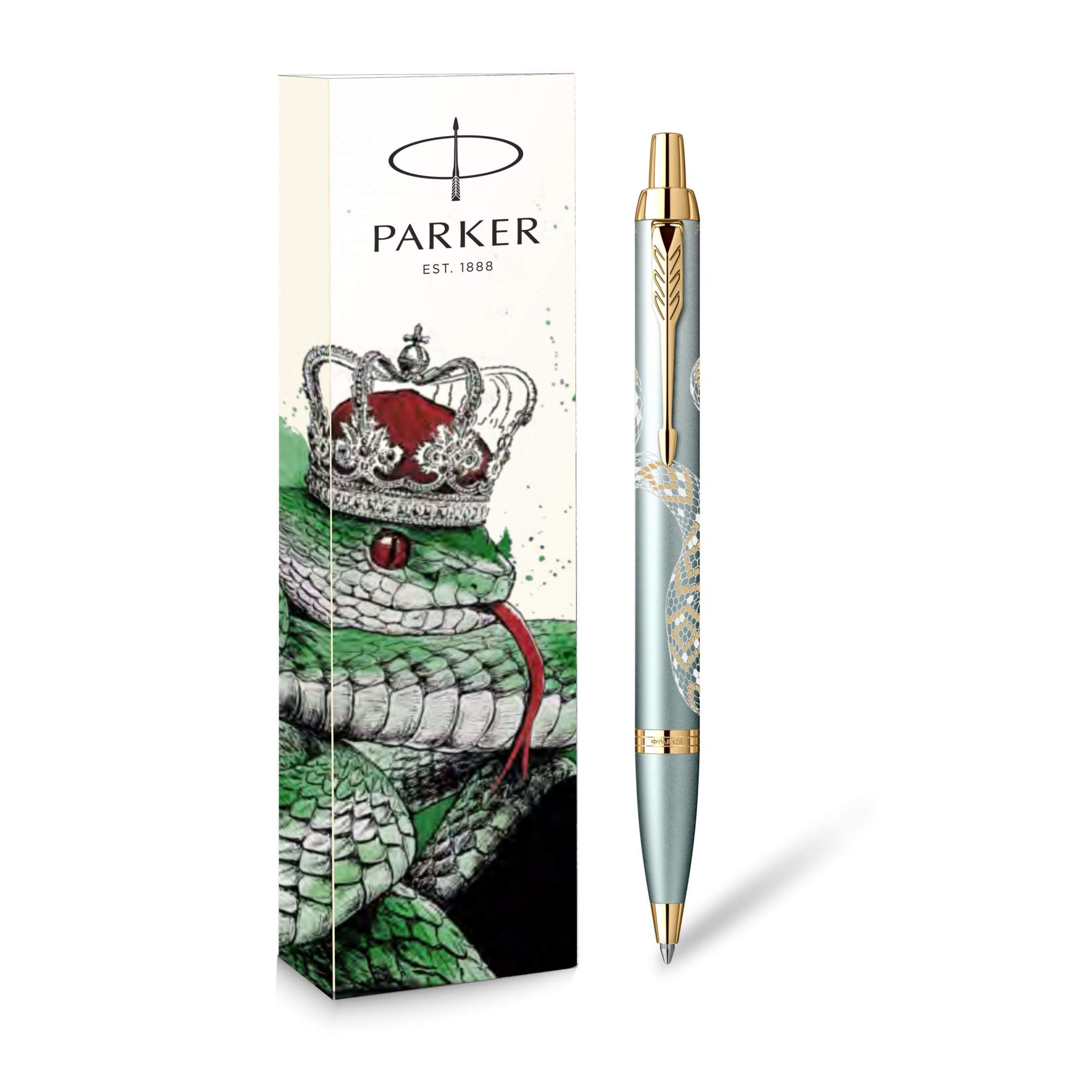 Ручка шариковая Parker IM SNAKE Special Edition GREEN Gradient GT, синие чернила, 1,0мм, IM
Ручка шариковая Parker IM SNAKE Special Edition GREEN Gradient GT, синие чернила, 1,0мм, IM