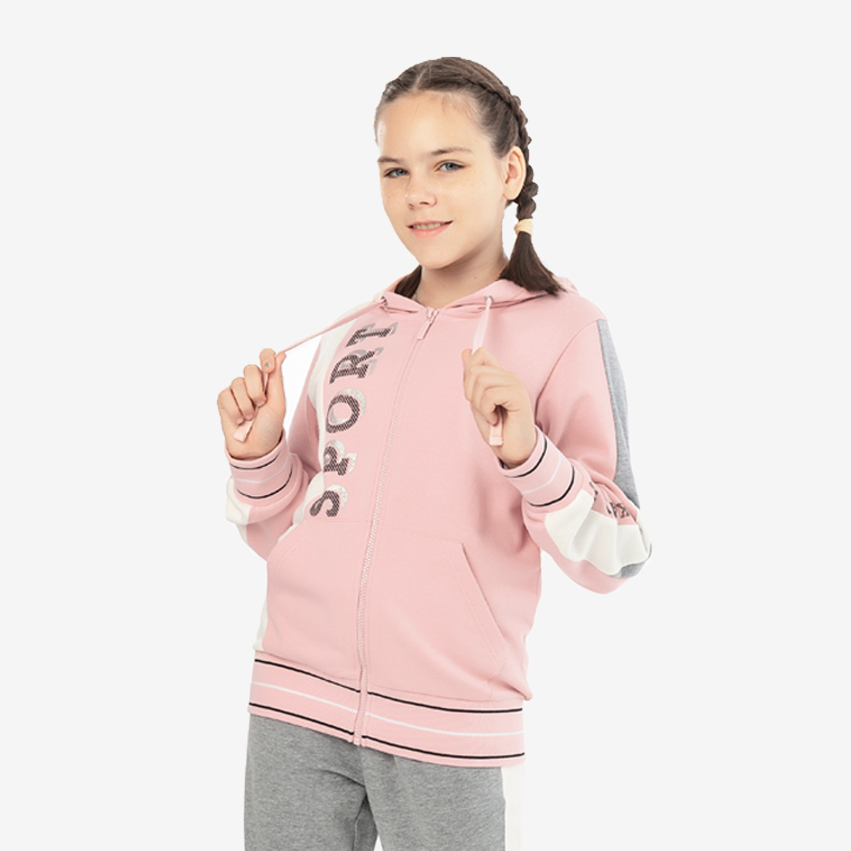 Толстовка детская Kapika FJGCJ10-80, цвет розовый, размер 158, FJGCJ10 
Толстовка детская Kapika FJGCJ10-80, цвет розовый, размер 158, FJGCJ10