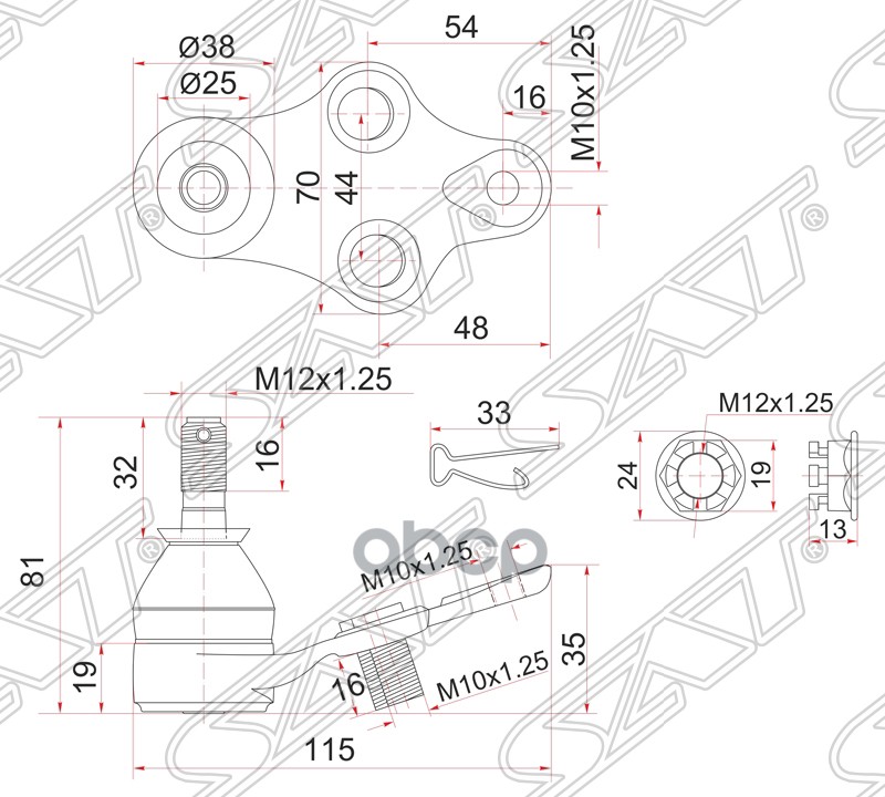 Шаровая Нижняя Fr (передний) Toyota Corolla2/Corsa/Cynos/Paseo/Raum/Sera/Starlet/Tercel 89
Шаровая Нижняя Fr (передний) Toyota Corolla2/Corsa/Cynos/Paseo/Raum/Sera/Starlet/Tercel 89