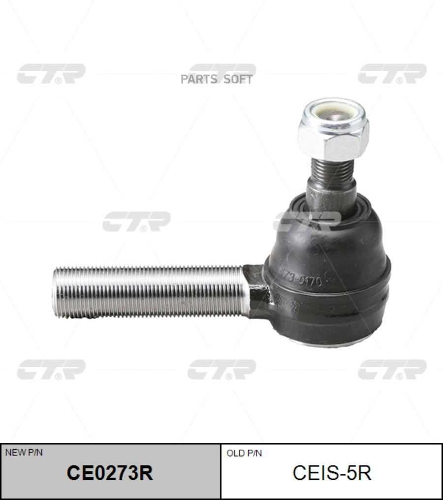 CTR CEIS-5R Наконечник рулевой тяги Заменен на CE0273R прав ISUZU: ELF 84- 1шт
CTR CEIS-5R Наконечник рулевой тяги Заменен на CE0273R прав ISUZU: ELF 84- 1шт