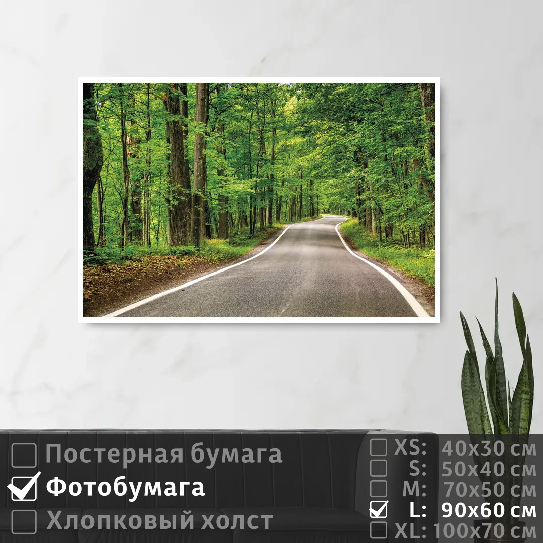 Постер на фотобумаге ПолиЦентр Дорога уходящая вдаль в летнем лесу 90х60 см, ДорогаУходящаяВдальВЛетнемЛесу
Постер на фотобумаге ПолиЦентр Дорога уходящая вдаль в летнем лесу 90х60 см, ДорогаУходящаяВдальВЛетнемЛесу