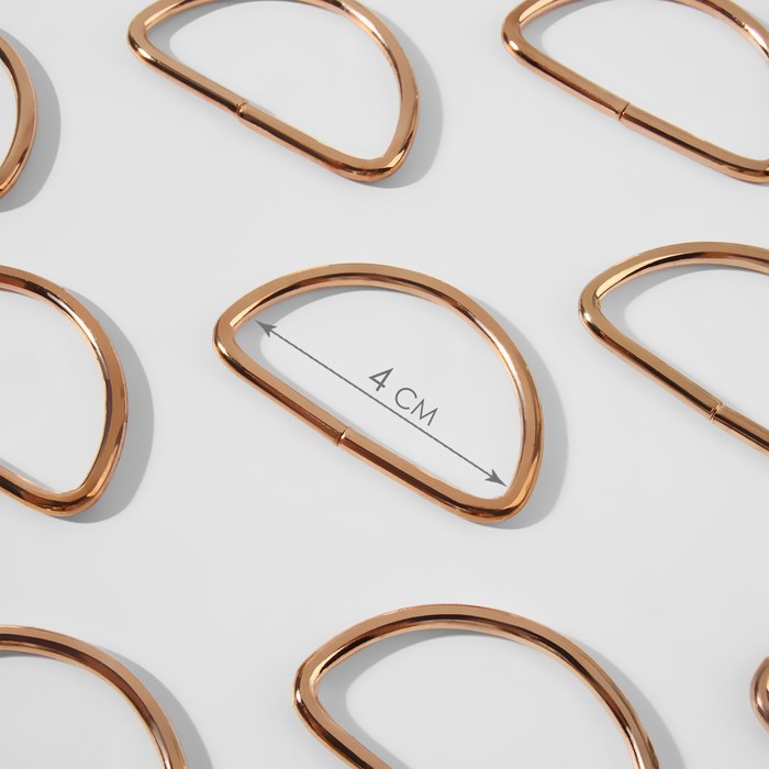Полукольцо для сумок, d = 40 мм, толщина - 3 мм, 10 шт, цвет золотой 3 шт., Золотистый
Полукольцо для сумок, d = 40 мм, толщина - 3 мм, 10 шт, цвет золотой 3 шт., Золотистый